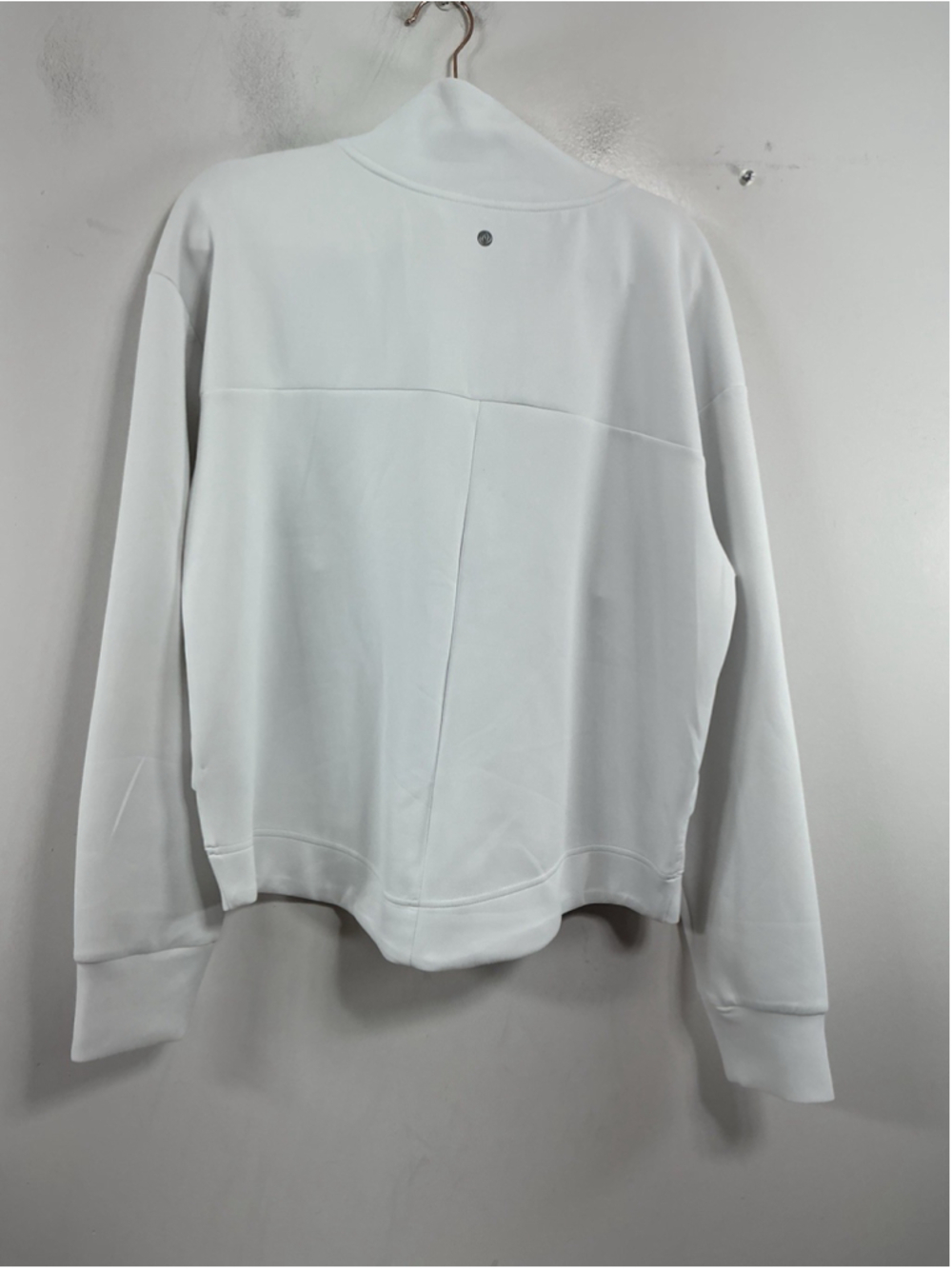 Womans Excellent Condition Apana Long Sleeve Zip Up Warm Up Jacket XL White - Picture 2 of 6